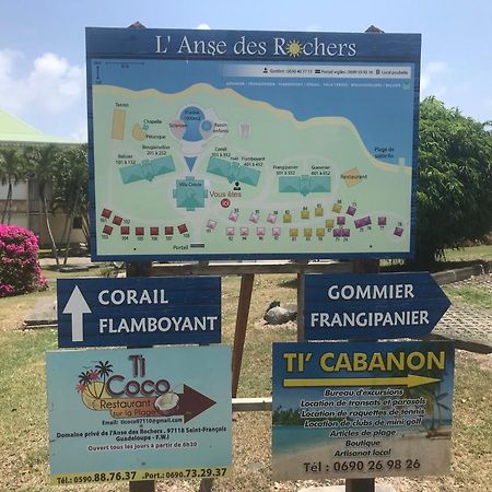 Studio Mojito vue mer av cuve eau et accès plage et piscine ANSE DES ROCHERS Saint-Francois  Esterno foto